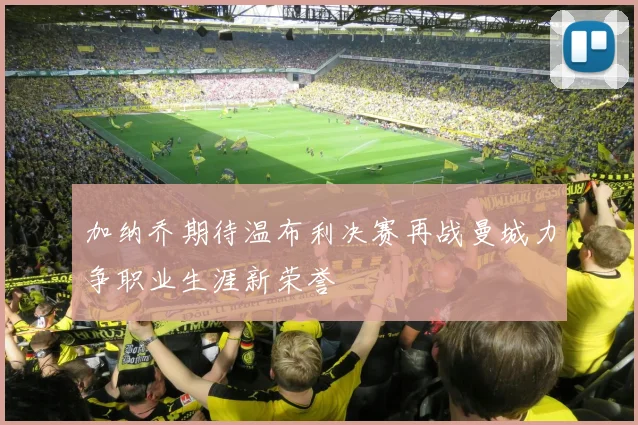 加纳乔期待温布利决赛再战曼城力争职业生涯新荣誉